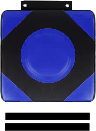 Wand Bokszak - Trainingsapparatuur Fitness - Vechtsport Training - Stille Installatie - 30 cm - Blauw