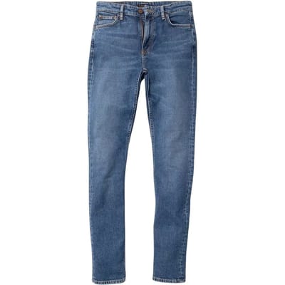 Nudie Jeans Mellow Mae Mid Blue Taglia: W26L28 | Pantaloni Outlet | Donna | Blu