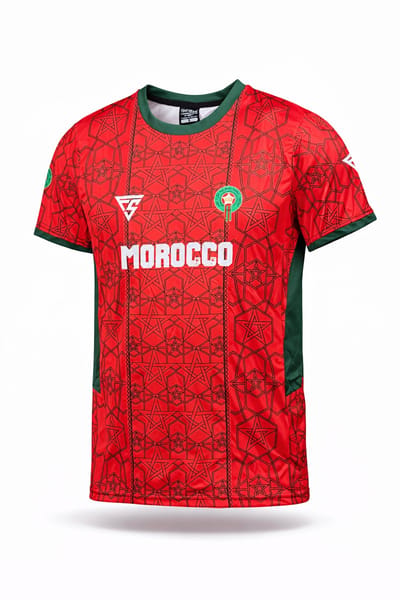 FIGHTSENSE Marokko T-Shirt Maghrebi Edition – Rood/Groen – Maat M – Sport & Training