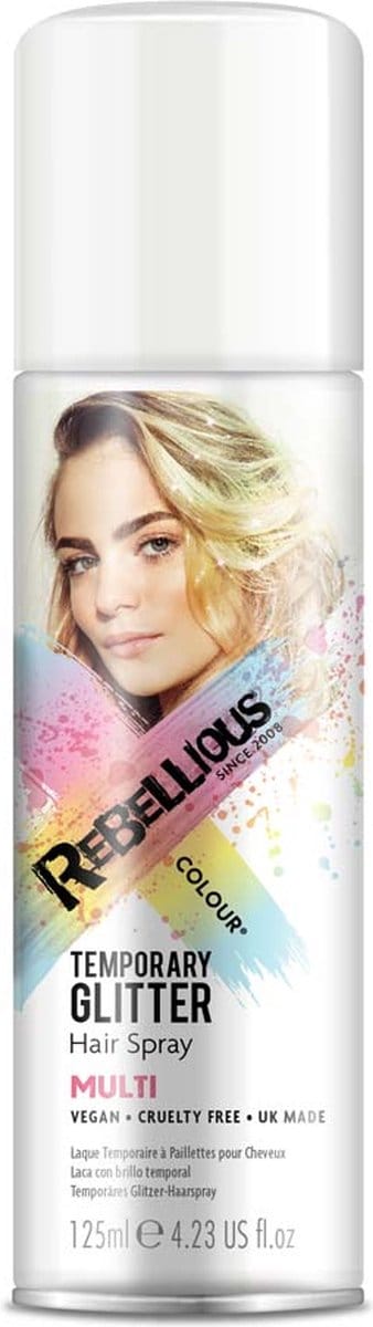 Paintglow Rebellious Glitter Hair Spray - Haar glitter festival - Multimix - Multicolor - 125ml