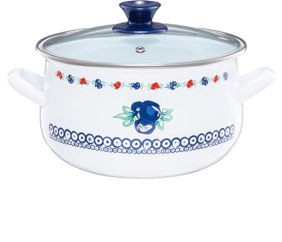 Emalia Olkusz Kalina Emaille Pan 5L - Traditioneel & Gezond