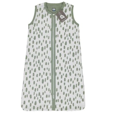 Briljant Baby Slaapzak Zomer Baby Dots - Wit Groen - 70cm - Baby Zomerslaapzak