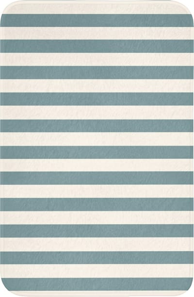 WC mat 40x60 cm - Antislip - Strepen - Modern - Blauw - Toiletmat - Vloermat - Douchemat - Toilet tapijt - Toiletmatten