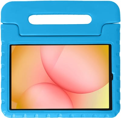 Hoesje - Geschikt voor Samsung Galaxy Tab A11 - Kinderhoes Shockproof Bumper - Kidsproof Case - Tablet Hoes - Kinder Hoes Cover - Blauw