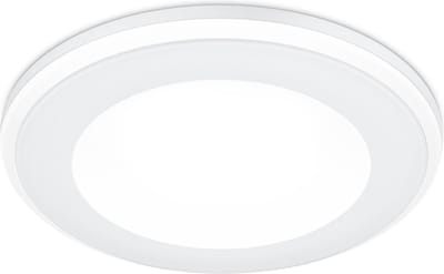 TRIO AURA - Inbouwspot - Wit mat - incl. 1x SMD 5 W - Licht apart schakelbaar - Plafondbevestiging - Lichtbron niet vervangbaar - Niet dimbaar