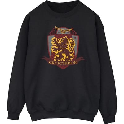 Harry Potter Heren Gryffindor borstembleem Sweatshirt (Zwart)