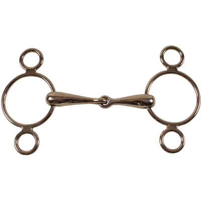 Mors persoon met 3 ringen voor stevige paarden Umbria Equitazione