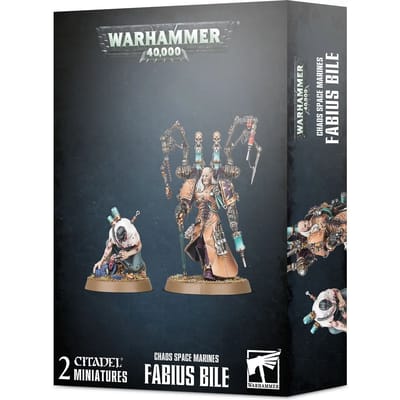 Beeldje Games Workshop Warhammer 40k - Space Marine du Chaos Fabius Bile