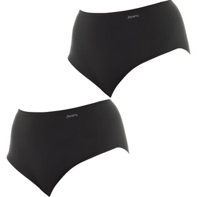2er-Pack Höschen mit hoher Taille und elastischem, atmungsaktivem Stoff 1031893 für Damen