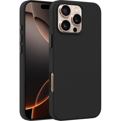 Coverzs luxe leren MagSafe case geschikt voor iPhone 16 Pro (zwart) - MagSafe, luxe leren, premium bescherming