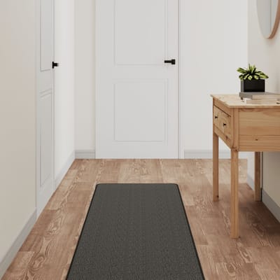 vidaXL - Tapijtloper - 50x250 - cm - sisal-look - antracietkleurig