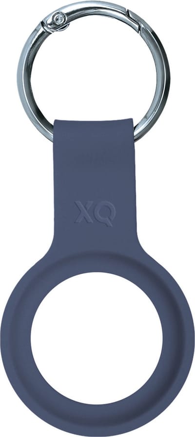 Xqisit Silicone Keyring siliconen hoesje voor Apple AirTag - blauw