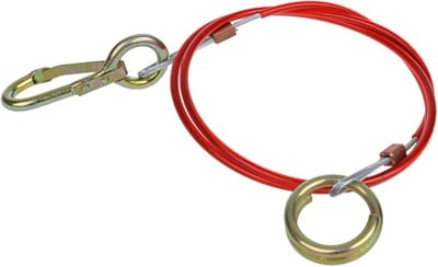 ProPlus Breekkabel met ring - verzinkt - 1,5 meter - voor geremde aanhangwagens