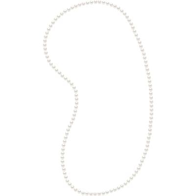 OPERA parelsnoer zoetwater parels 6-7mm witte ronde Lengte 80 cm