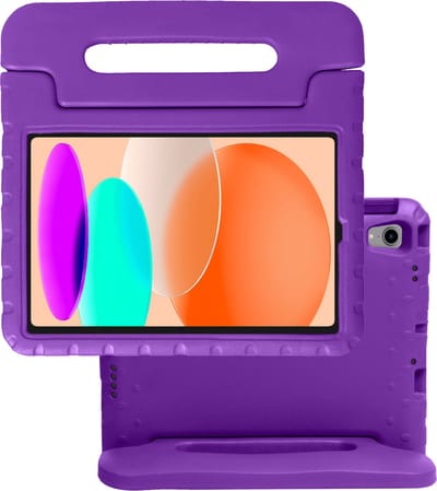 Hoes - Geschikt voor Apple iPad A16/A18 (2022/2025/2026) - 10.9 & 11 inch (10e, 11e & 12e generatie) - Kinderhoes Shockproof Bumper - Kidsproof Case - Tablet Hoesje - Kinder Hoes Cover - Paars