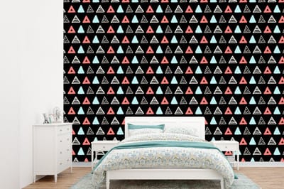 Behang - Fotobehang Jongens - Design - Driehoek - Breedte 360 cm x hoogte 260 cm