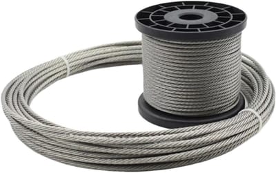 Roestvrij Staaldraad - Zachte Kabel - Buiten Ophangen - Goede Slijtvastheid - 50 Meter - Zilver