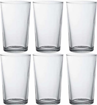 Duralex Drinkglazen Chope - 6x stuks - voor koude en warme dranken - 330 ml - transparant - koffieglazen