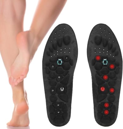 Dutchers® Magnetische Therapie Inlegzolen – Afvallen - Sportzolen - Voetmassage - Steunzolen - Voetzolen - Ademend & Masserend – Unisex Sport Inlegzolen voor Comfort & Ondersteuning – 2 Stuks inkortbaar