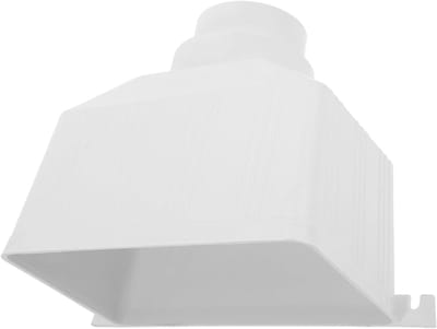 Regenwaterafvoer Strainer - Goot Connector - Waterafvoer Stroomlijnen - Duurzaam PVC Materiaal - 26.50X21.50X15.40CM - Wit