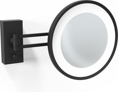 Cosmetische spiegel - BS 36/V LED, mat zwart.