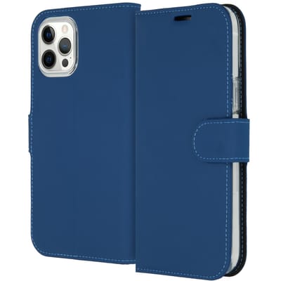 Accezz Hoesje - Geschikt voor Apple iPhone 12 Pro Max - Wallet Softcase Bookcase - Blauw