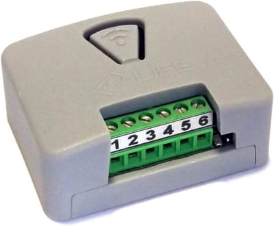 2-kanaals afstandsbediening 433,92 MHz Rolling Code handzender - Compatibel met Life FIDO VIP Star Bravo - Lichtblauw