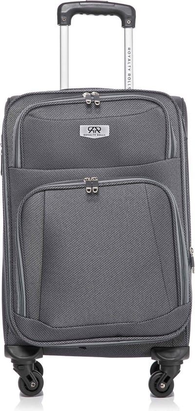 Dubai Abudabi Handbagage Koffer - 55 cm - 42/46 Liter - Expandable - Grijs