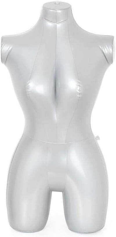 Opblaasbaar Vrouwen Mannequin Torso Model voor Kledingpresentatie - 84 cm Hoog