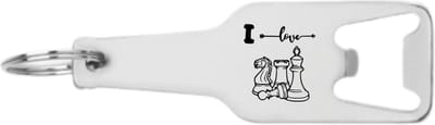 Akyol - i love schaken flesopener - Schaken - beste schaker - queen's gambit - schaken - schaakmat - koning - koningin - 105 x 25mm