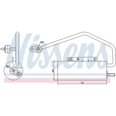 Droger, airconditioningsysteem NISSENS 95447