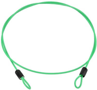 Dailygoods- Kettinghangslot Mini - 1 m Stalen Kabel - Veiligheidsslot Fiets - Secundaire Beveiliging - Dubbele Eindlussen - Hoogwaardige Betrouwbaarheid - Beveiligingskabel
