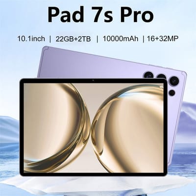 CHOTOG NEW Pad 7s Pro 10.1HD Tab 5G Dual SIM Tab PC 22GB+2TB Kinderen Tablet Android 15 10000mAh Tablet Globale Versie Tablets