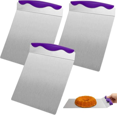 Cake server set 3 stuks - roestvrij staal - met handvat - ideaal voor meerlaagse taarten - ShopVlot