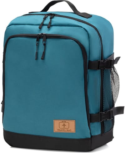 FEROCITY - Handige rugzak voor op reis 40x30x20 cm Multifunctioneel - handbagage koffer - Polyester - Blauwe REIS