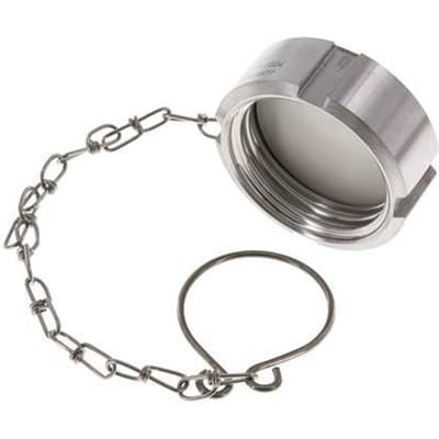 Blindwartel Rd44 X 1/6'' DN 20 RVS 1.4404 NBR DIN 11851 FDA 21 met Ketting