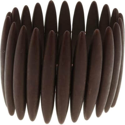 Behave - Armband breed elastisch - Aards bruin - Bohemian stijl