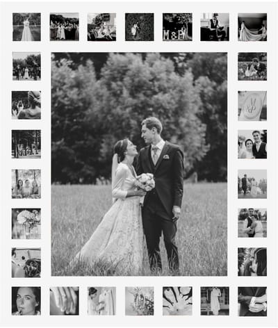 Deknudt Frames multifotolijst S66XK1 G27 - wit - 27 foto's