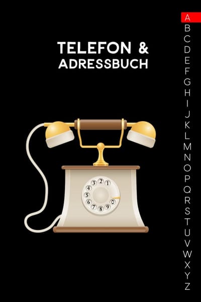 Adresboek en Telefoonboek A5 met A-Z Register voor Contactgegevens en Verjaardagen