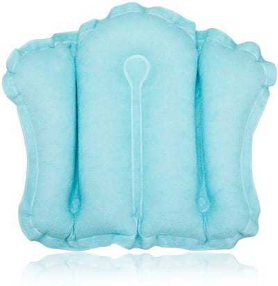 Dailygoods- Badkussen Opblaasbaar - Neksteun - Zuignap - Zacht - Comfortabel - 51 x 38 cm - Badkussens