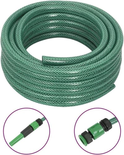 Tuinslang elastisch - Flexibele waterslang - Tuin water geven - UV- en algenbestendig - 10 meter - Groen