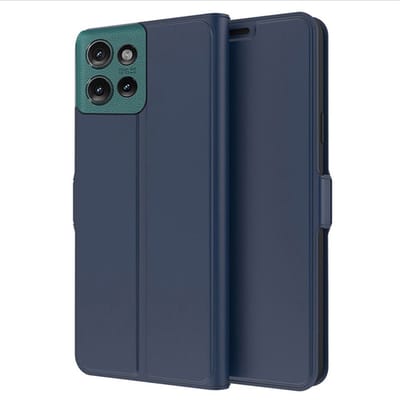 Coverup Hoesje - Geschikt voor Motorola Edge 50 Hoesje - Coverup Folio Book Case - Blauw