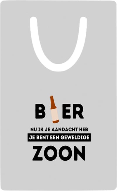 Hacebo® - bier, nu ik je aandacht heb je bent een geweldige zoon metalen boekenlegger - de beste zoon - verjaardagscadeau - verjaardag - cadeau - cadeautje voor zoon - zoon artikelen - kado Bladwijzer boekenleggers - 7.6 cm x 5cm