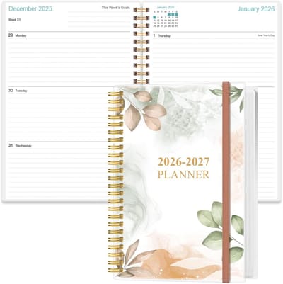 Week- en Maandplanner 2025-2026: 18 Maanden Agenda (Jan '25 - Jun '26) met Spiraalbinding