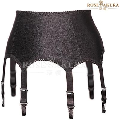 Porte-jarretelles Haut de gamme avec boucle en caoutchouc Boucle calebasse en métal Style brillant Style européen et américain Accessoires pour bas longs 83 one size gray