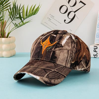 Casquettes de Baseball d'Été Extérieures Européennes et Américaines, Casquettes Camouflage Jungle Imprimées de Feuilles, Casquette de Baseball Camouflage pour Hommes et Femmes Adjustable&>8Y black