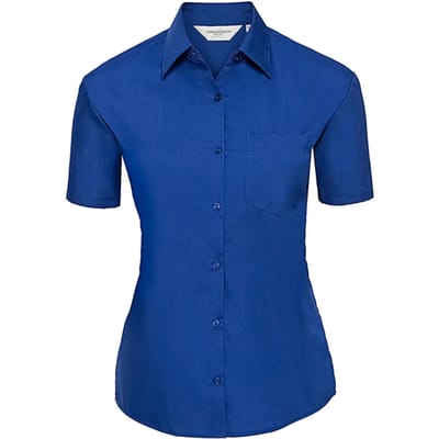 Korte mouwen popeline blouse voor dames Russell Athletic