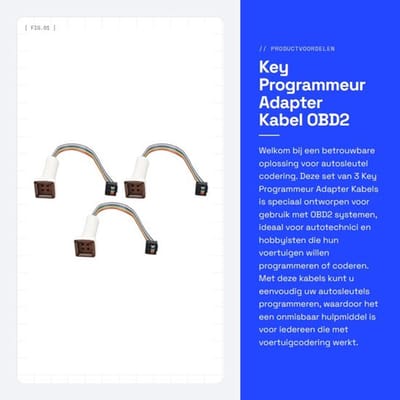Dailygoods - Key Programmeur Adapter Kabel - Obd2 Autosleutel