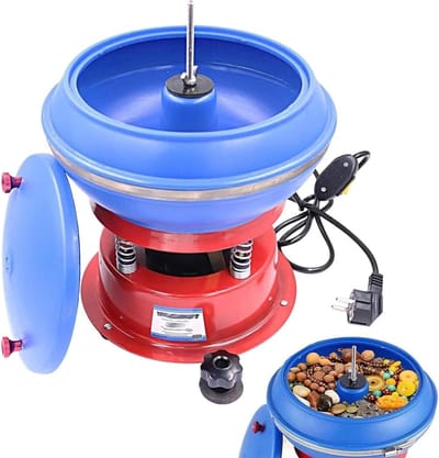 Trillende Polijstmachine - Tumbler Polijster - Sieraden Polijsten - Hoogfrequente Trillingen - 3.5L Capaciteit - Zwart
