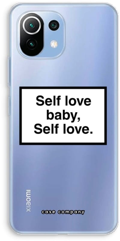 Case Company® - Hoesje geschikt voor Xiaomi Mi 11 Lite hoesje - Self love - Soft Cover Telefoonhoesje - Bescherming aan alle Kanten en Schermrand